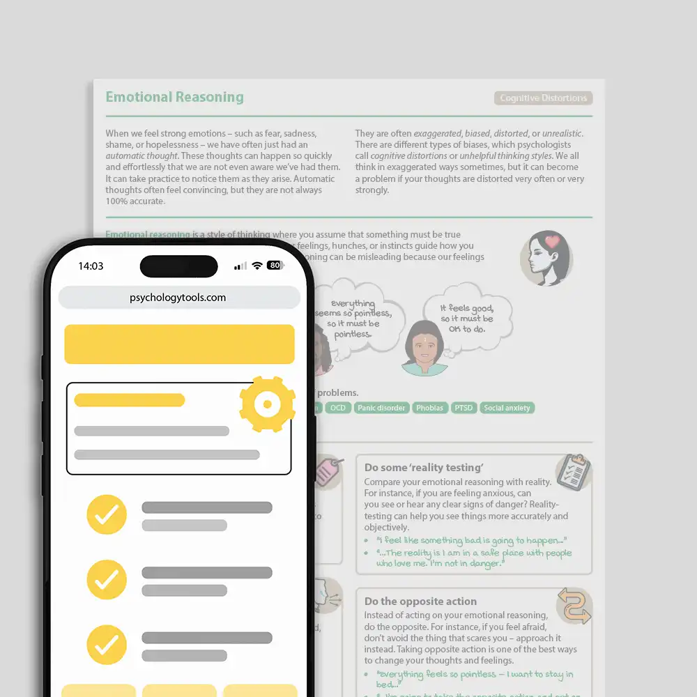 Psychology Tools resource: Emotional Reasoning
