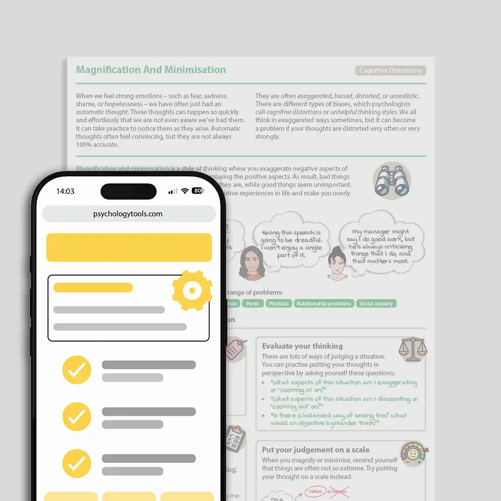 Psychology Tools resource: Magnification And Minimization