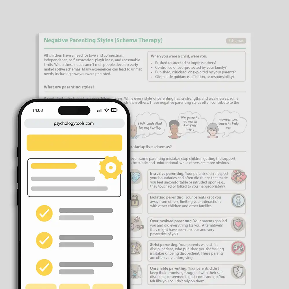 Psychology Tools resource: Negative Parenting Styles (Schema Therapy)