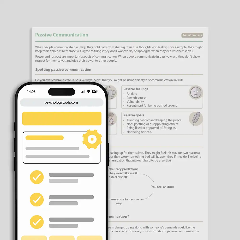 Psychology Tools resource: Passive Communication