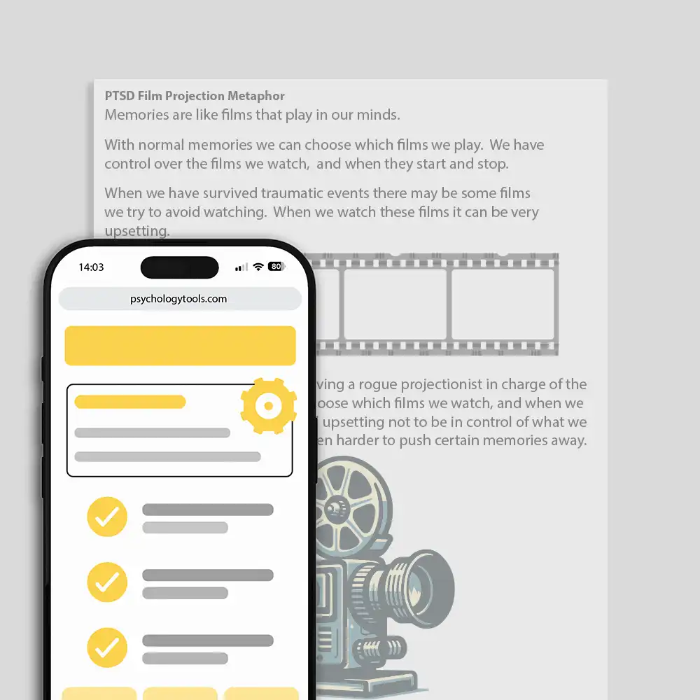 Psychology Tools resource: PTSD Film Projection Metaphor