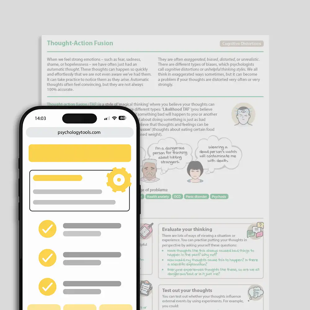 Psychology Tools resource: Thought-Action Fusion