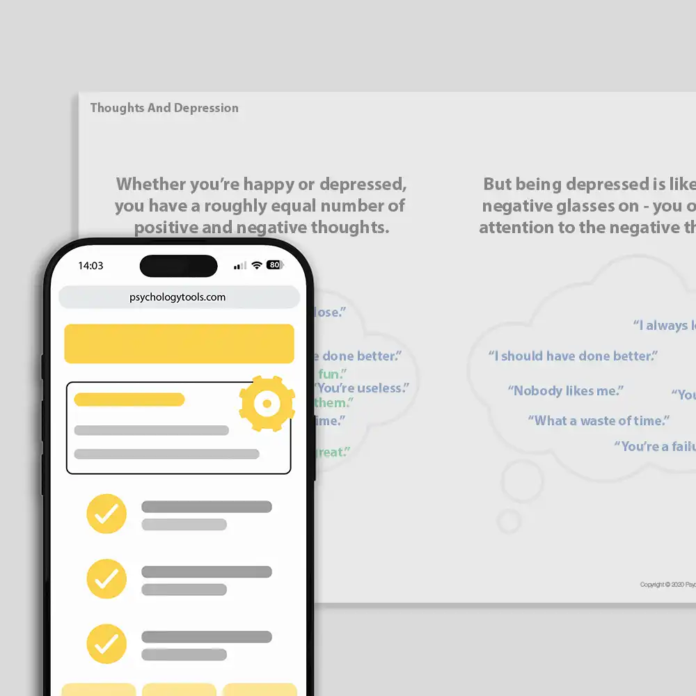 Psychology Tools resource: Thoughts And Depression