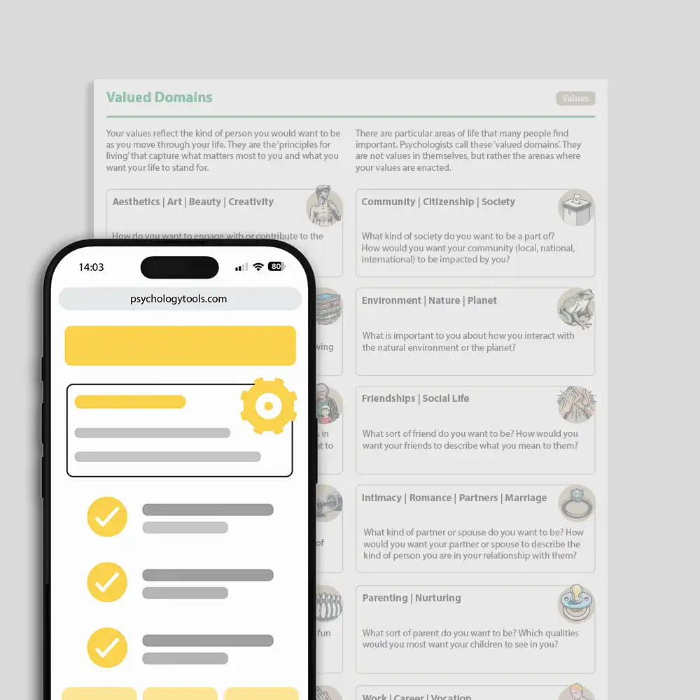 Psychology Tools resource: Valued Domains