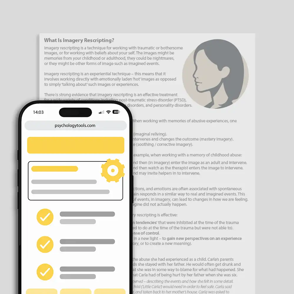 Psychology Tools resource: What Is Imagery Rescripting?