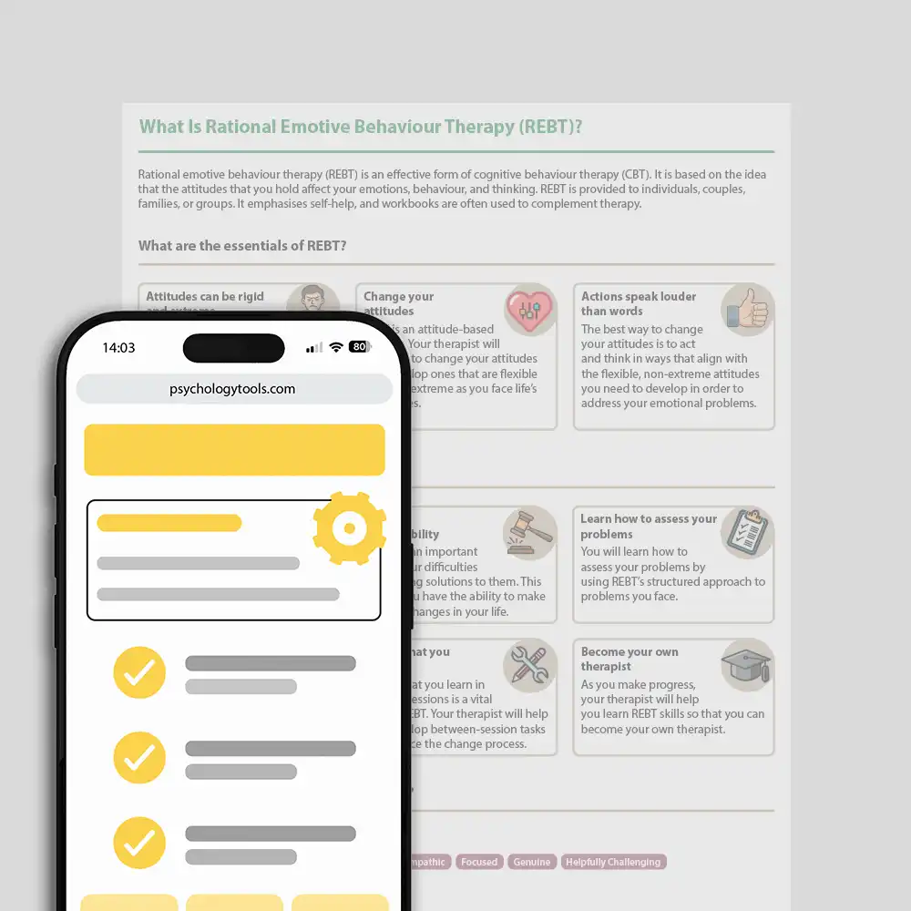 Psychology Tools resource: What Is Rational Emotive Behavior Therapy (REBT)?