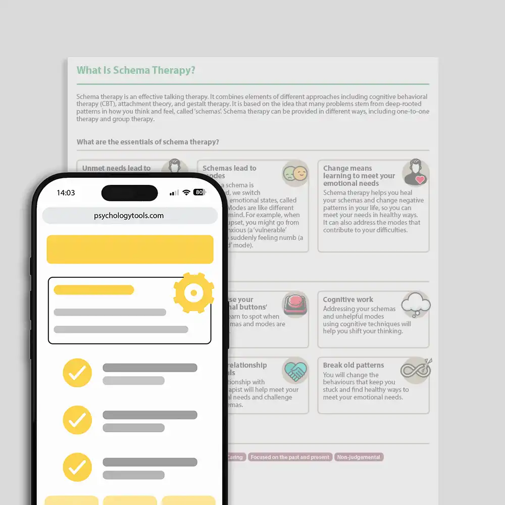 Psychology Tools resource: What Is Schema Therapy?