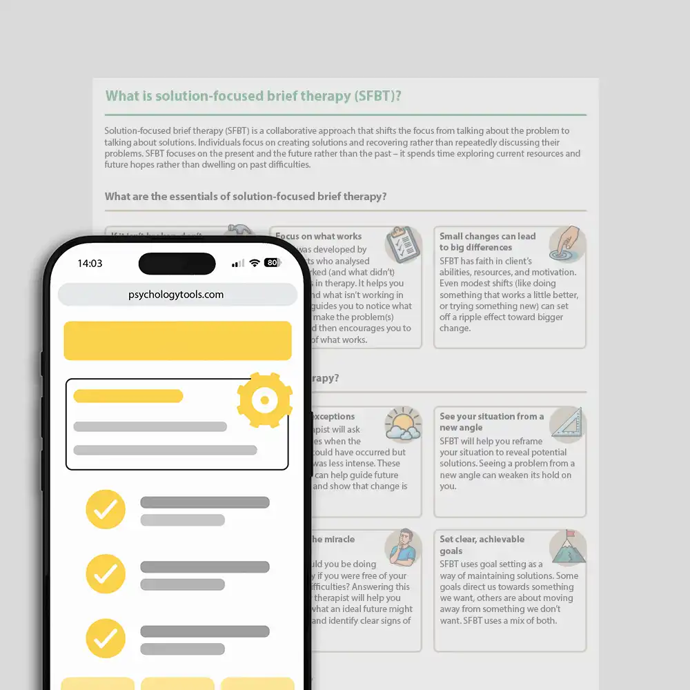 Psychology Tools resource: What Is Solution-Focused Brief Therapy (SFBT)?