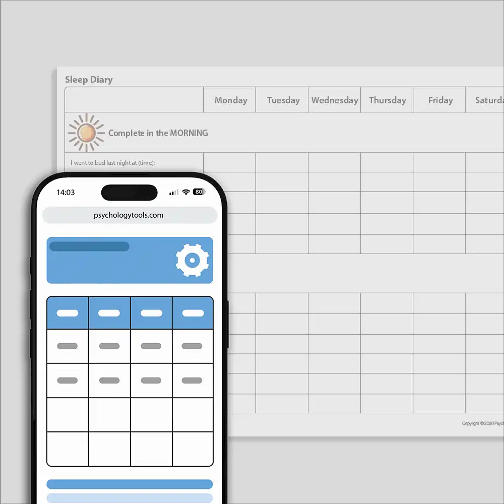 Psychology Tools resource: Sleep Diary
