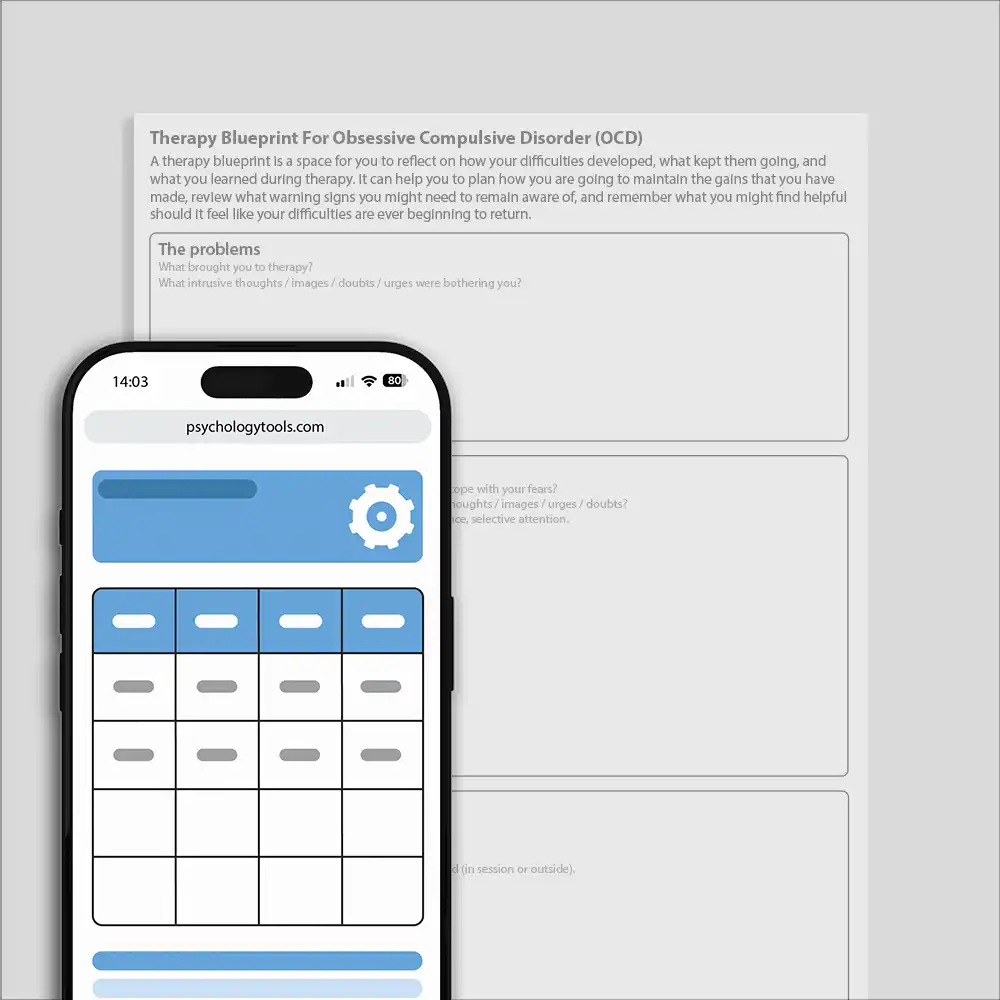 Psychology Tools resource: Therapy Blueprint For OCD