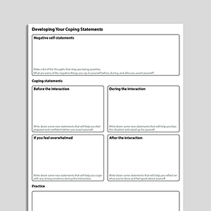 Developing Your Coping Statements