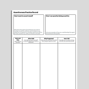 Assertiveness Practice Record