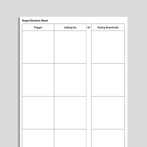 Anger Decision Sheet