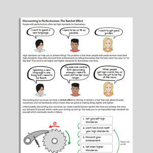 Discounting In Perfectionism – The Ratchet Effect