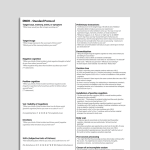 EMDR Protocol (With Interweave Guidance)